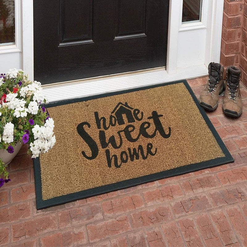 Türvorleger FUSSMATTE Kokos + Naturlatexrücken SWEET HOME 60×40cm