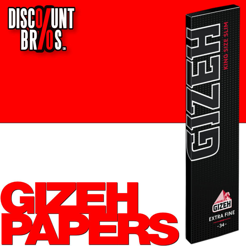 GIZEH Black King Size Slim Papers Zigarettenpapier mit Magnetverschluss 107×44mm