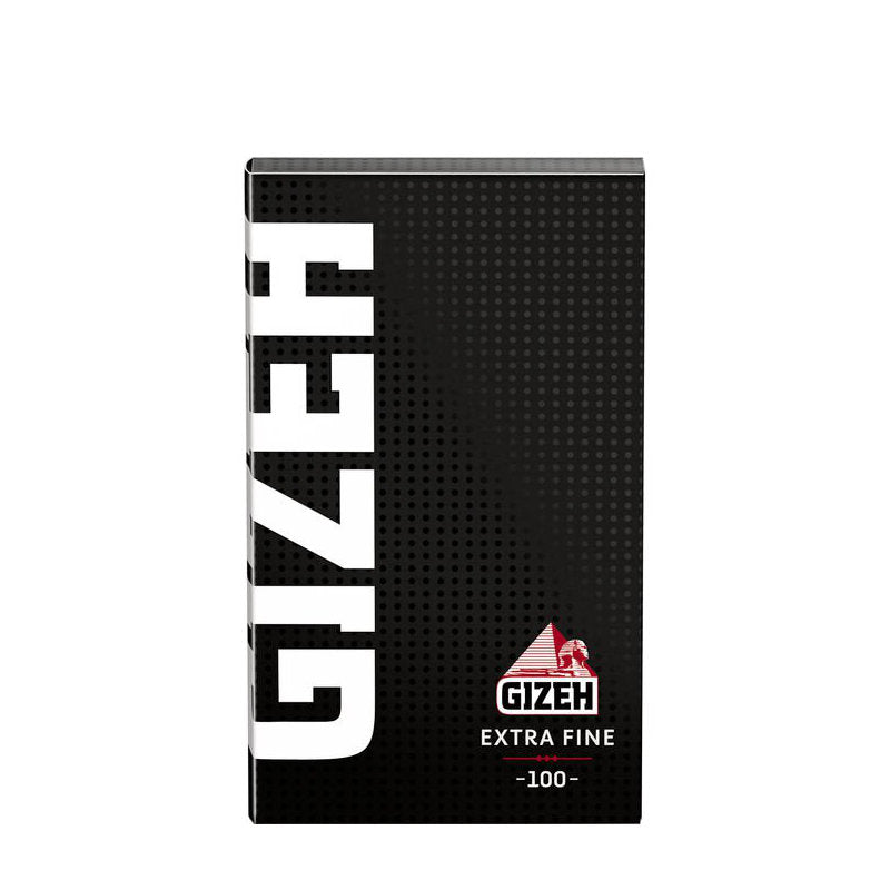 20 × Tray GIZEH Black Extra Fine Magnet Papers Zigarettenpapier Double Window 100 Blatt 68×36mm