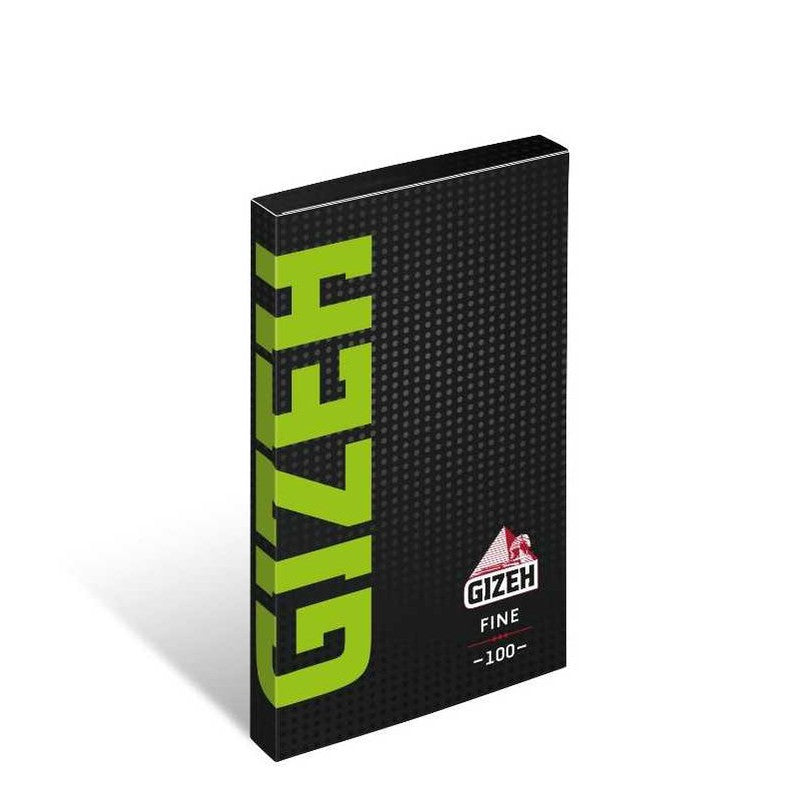 GIZEH Black Fine Magnet Papers Zigarettenpapier Hanf/Flachs Double Window 100 Blatt 68×36mm