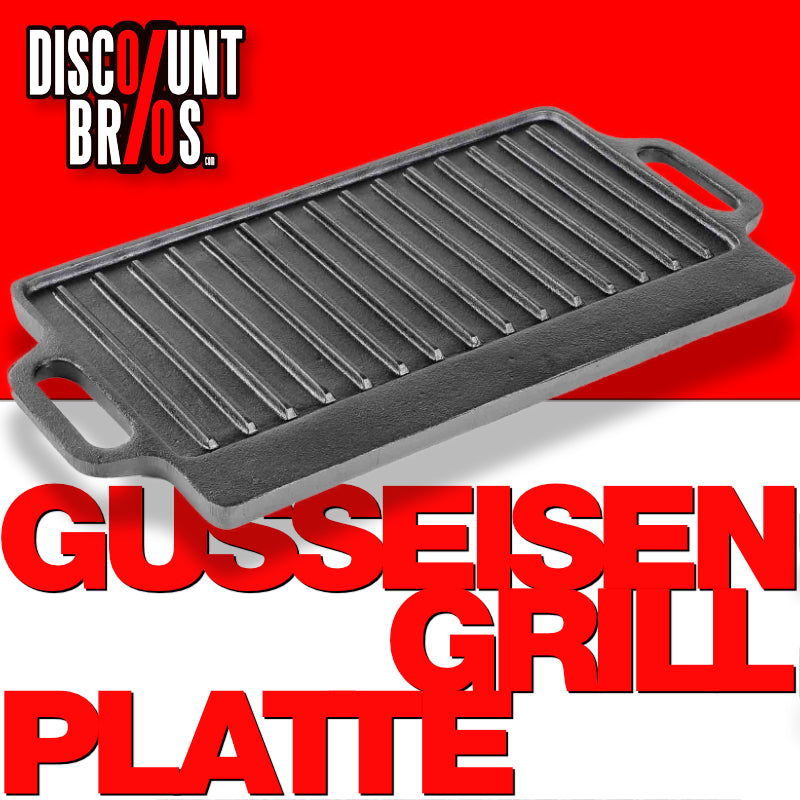 Grillrost GRILLPLATTE aus Gusseisen ECKIG
