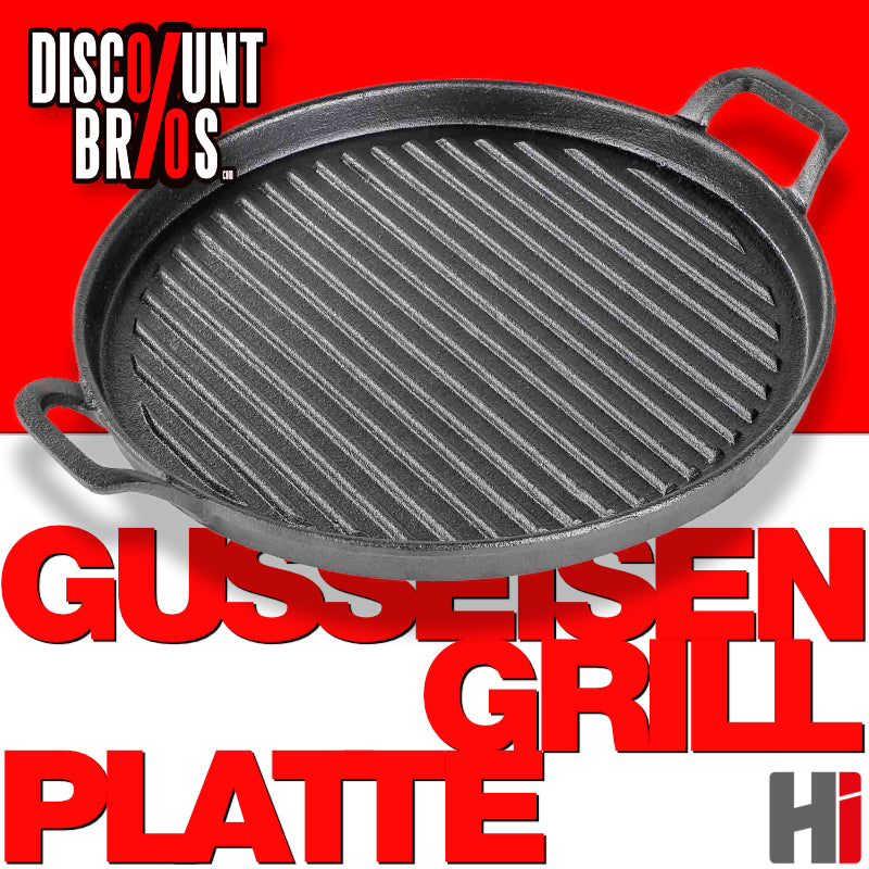 Grillrost GRILLPLATTE aus Gusseisen RUND