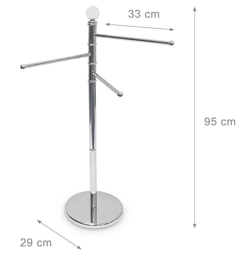 Handtuchständer HANDTUCHHALTER aus Edelstahl 3-armig