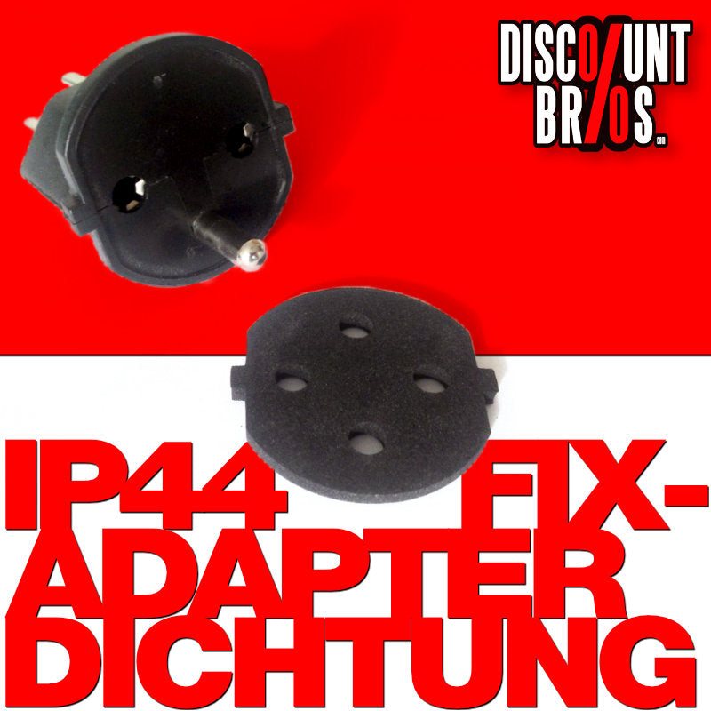 100 Stk. IP44 Dichtungsscheibe Moosgummidichtung für Aussenanwendung der Fix-Adapter