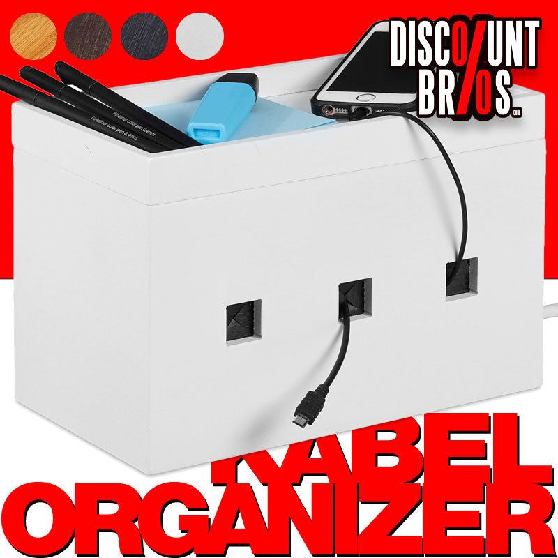 KABELBOX Ladestation Organzier Bambus Holz