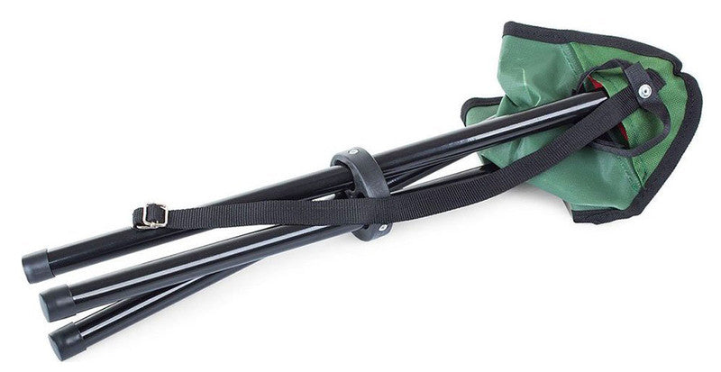 Klassischer Dreibein KLAPP HOCKER Klappstuhl Falthocker Campinghocker Campingstuhl GRÜN