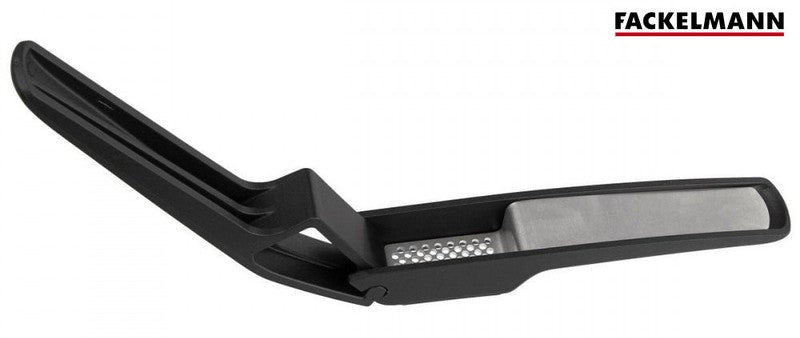 Robuste KNOBLAUCHPRESSE Edelstahl und Glasfaser von Fackelmann SCHWARZ