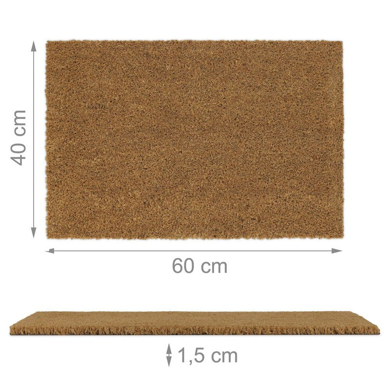 Türvorleger FUSSMATTE Kokos natur 60×40cm