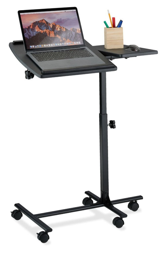Mobiler Beistelltisch LAPTOPTISCH Stehtisch Stehpult Notebooktisch SCHWARZ