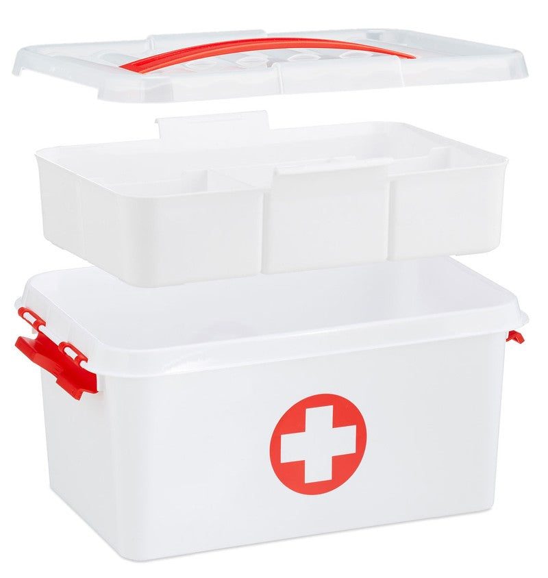 Medizinbox ERSTE HILFE KOFFER Arzneikasten Medizinkasten aus Kunststoff