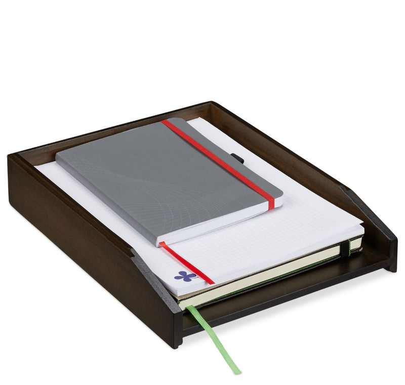 Dokumentenablage Papierablage BRIEFABLAGE Bambus BRAUN