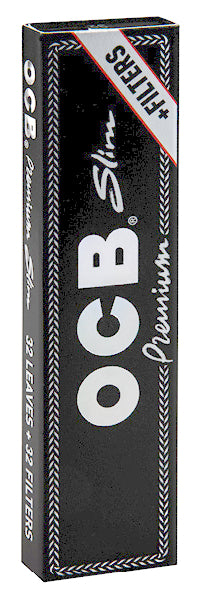 OCB PREMIUM Slim + Filter Black Papers Zigarettenpapier