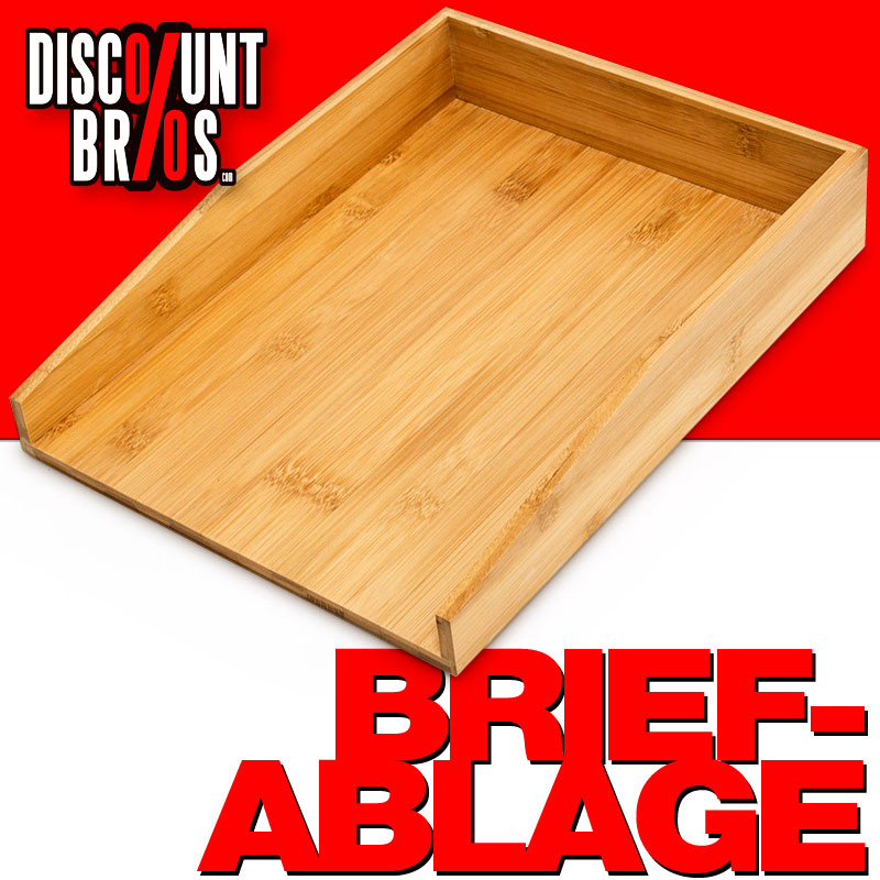 Dokumentenablage Papierablage BRIEFABLAGE Bambus A4 33×25×6cm