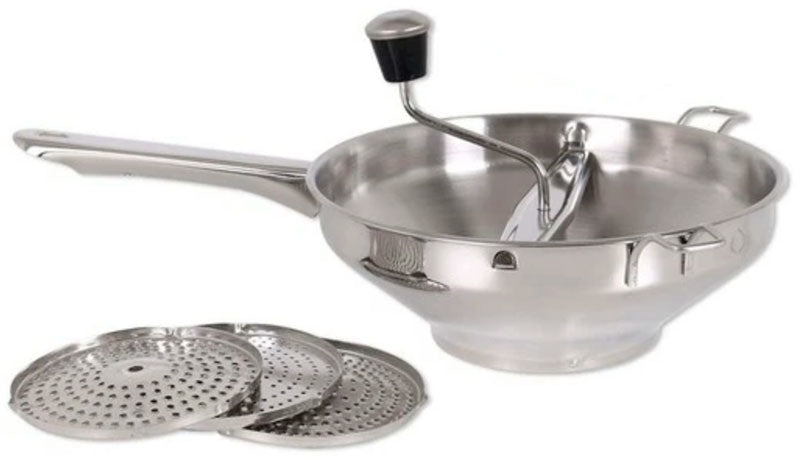 Passevite PASSIERMÜHLE Edelstahl mit 3 Siebeinsätzen ø24cm