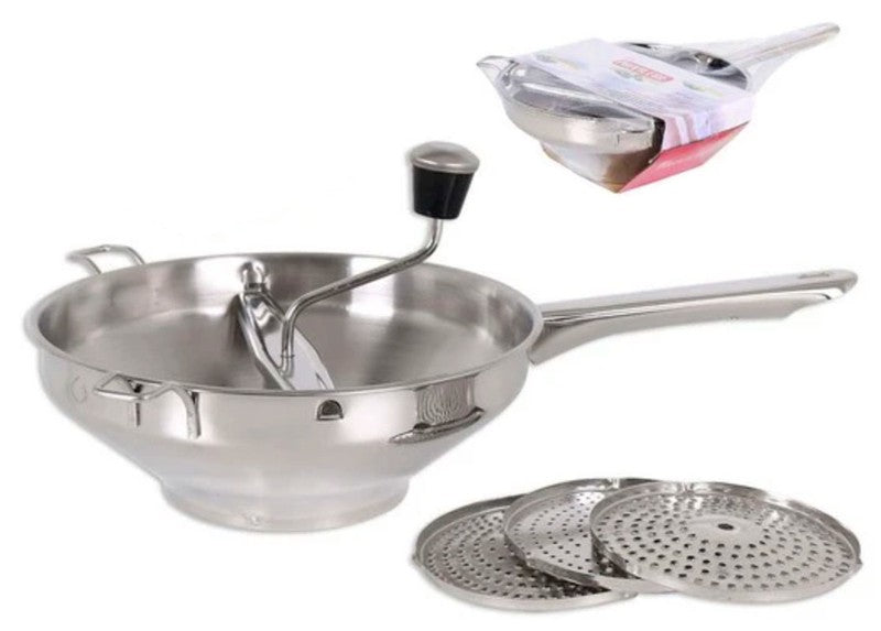 Passevite PASSIERMÜHLE Edelstahl mit 3 Siebeinsätzen ø24cm