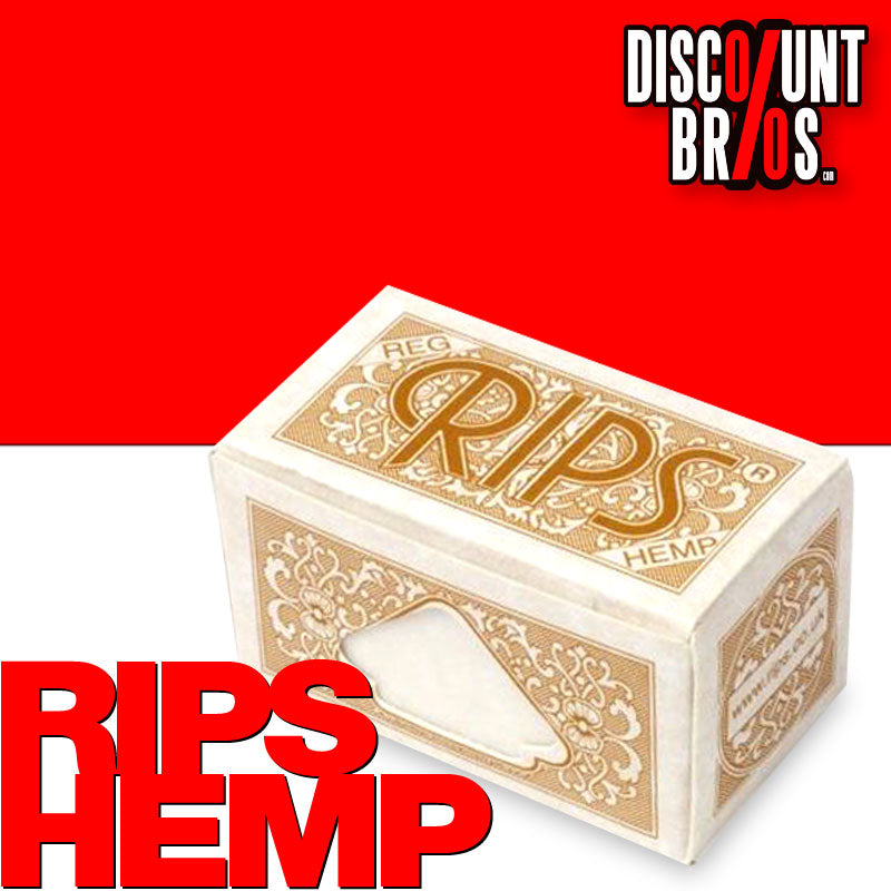 RIPS HEMP Hanf REGULAR Papers Braun Zigarettenpapier Rolle 6m×37mm