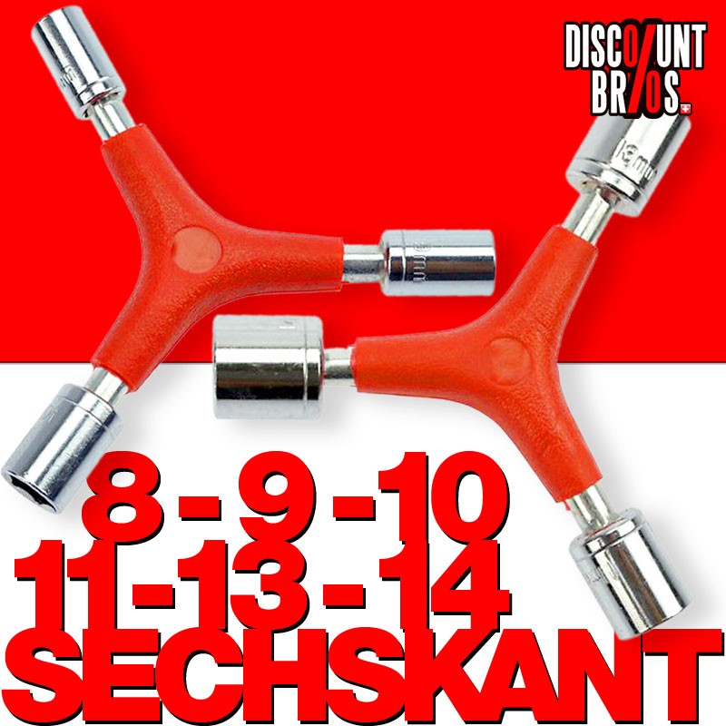 3er Stern Steckschlüssel SECHSKANT 8/9/10 + 11/13/14