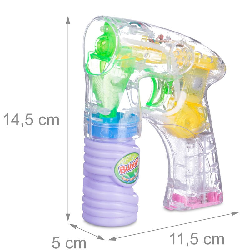 Kinder PARTY Spass: SEIFENBLASENPISTOLE mit 3 LED