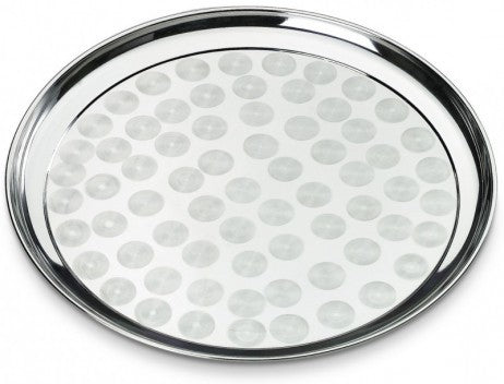 Serviertablett TABLETT Servierplatte aus Edelstahl Ø50cm