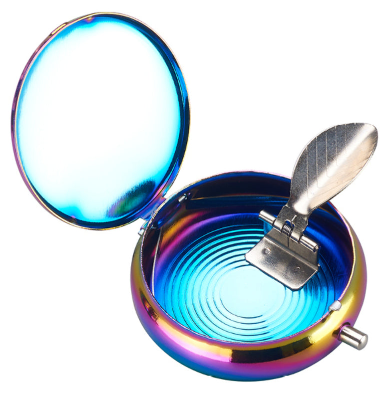 Feldaschenbecher MINI TASCHEN ASCHENBECHER Metall RAINBOW