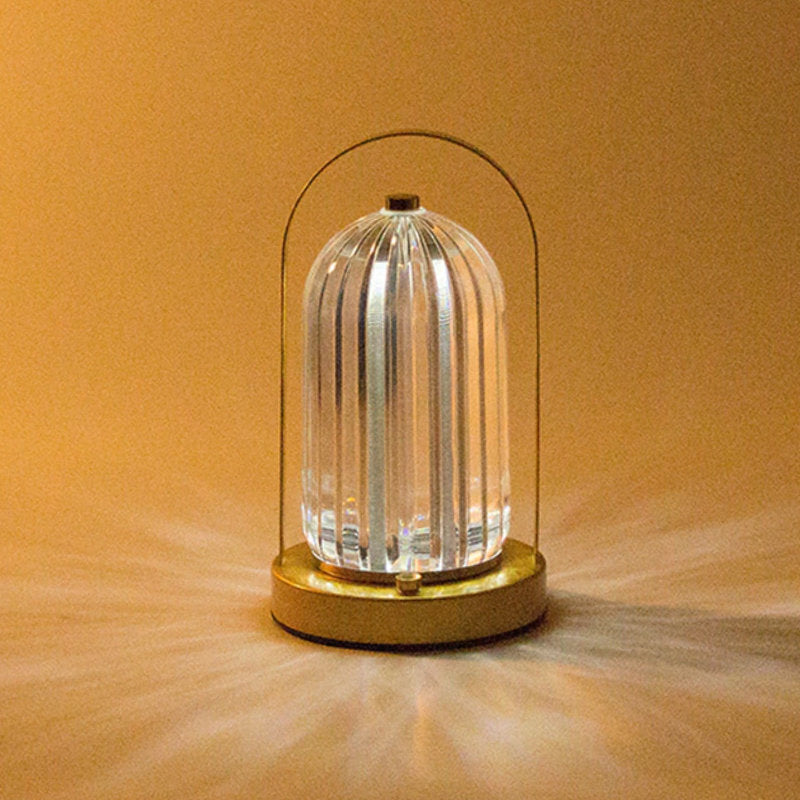 Akku Tischleuchte KRISTALL LED TISCHLAMPE mit Touch – 3 Lichtmodi