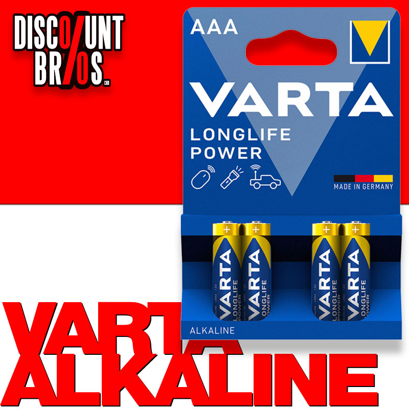 VARTA 4903 Longlife Power Batterien AAA Micro LR03 4er Pack