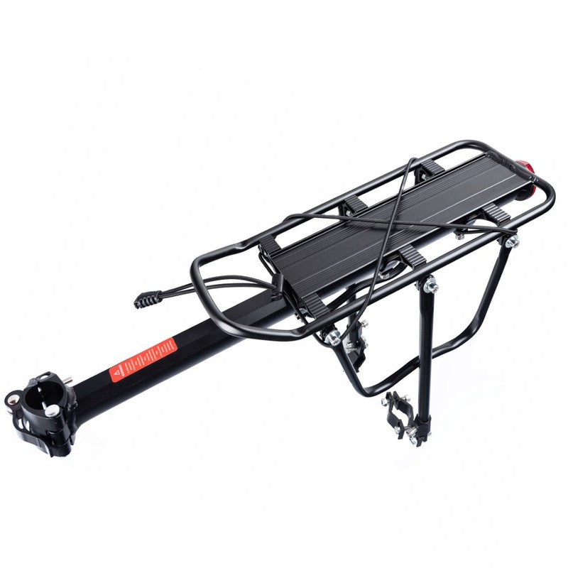 Schnellmontage Velo- Fahrrad GEPÄCKTRÄGER aus Aluminium bis 30kg SCHWARZ