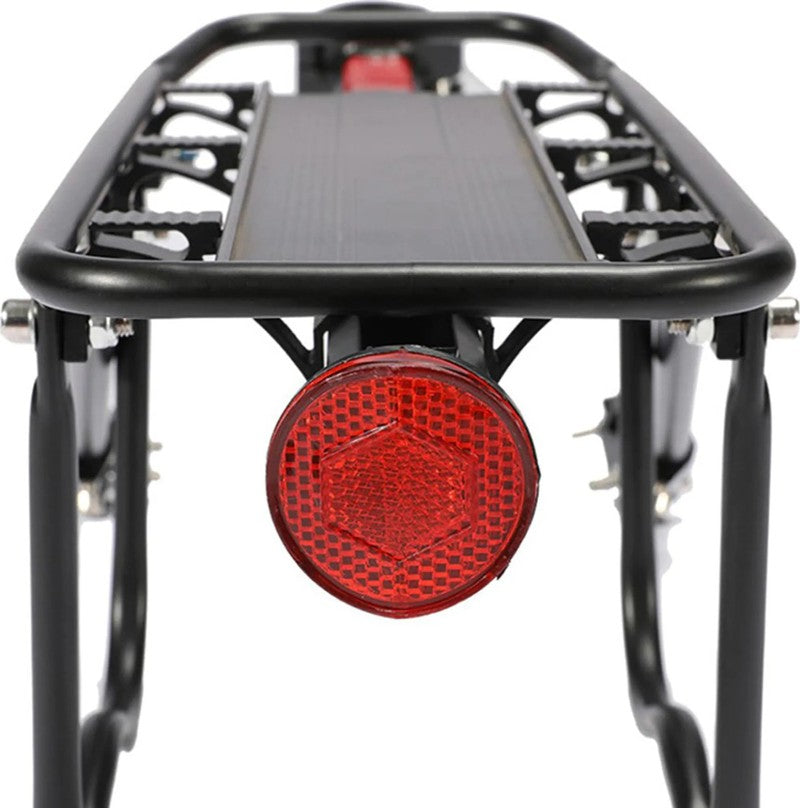 Schnellmontage Velo- Fahrrad GEPÄCKTRÄGER aus Aluminium bis 30kg SCHWARZ