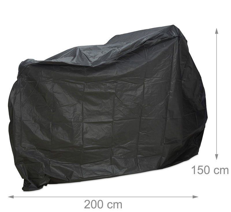 Wasserdichte VELO-GARAGE Fahrradgarage Fahrradschutzhülle Veloblache Plane Abdeckung SCHWARZ oder GRAU