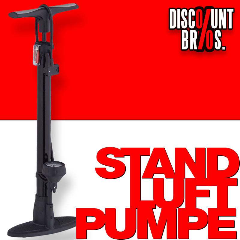 Velopumpe LUFTPUMPE mit Manometer Standpumpe Standluftpumpe Pumpe