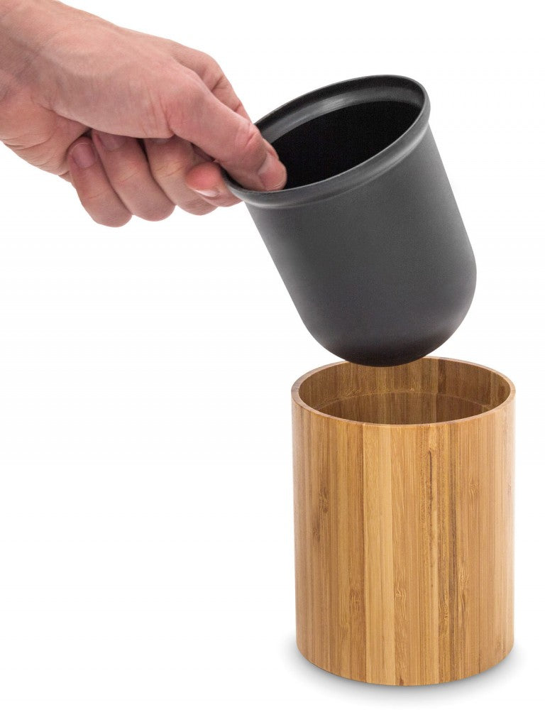 WC-Garnitur Toilettenbürste WC-BÜRSTE mit Halter aus Bambus