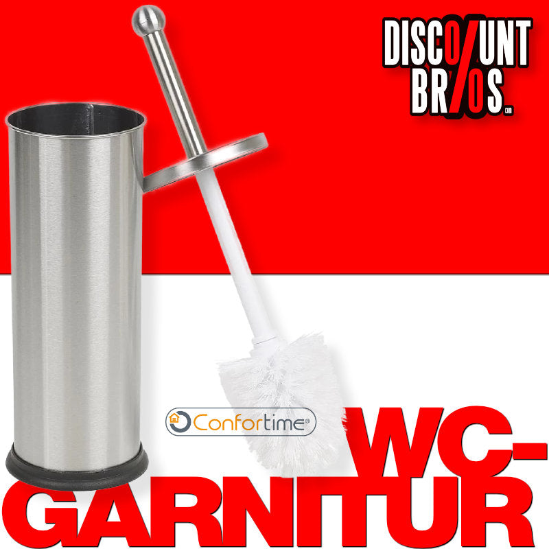 Toilettenbürste WC-BÜRSTE mit Halter WC-Garnitur EDELSTAHL