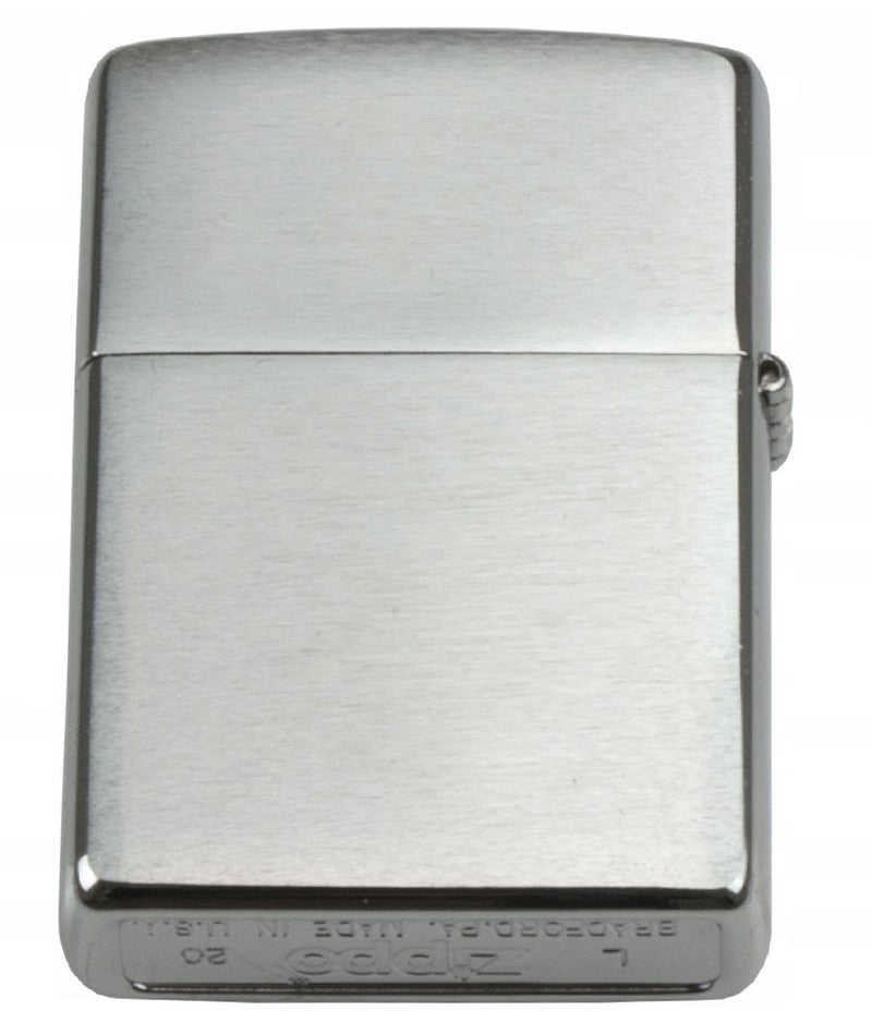 Zippo Raucherset FEUERZEUG-SET Benzinfeuerzeug Chrom-Gebürstet, Feuerzeugbenzin, Feuersteine + Geschenkbox