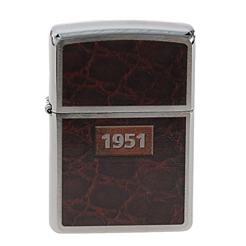 Zippo Raucherset FEUERZEUG-SET Benzinfeuerzeug "Leather Wrap", Feuerzeugbenzin, Feuersteine + Geschenkbox