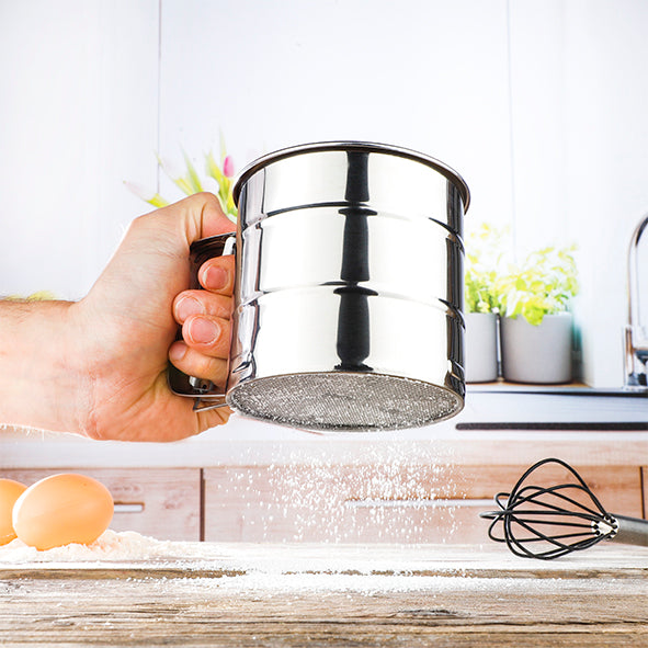 MEHLSIEB aus Edelstahl