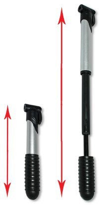 Velopumpe MINI HANDPUMPE Ausziehbare Pumpe mit Zubehör