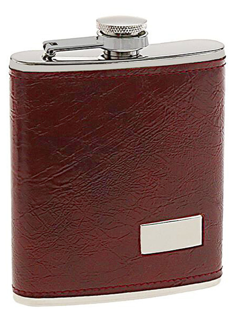 FLACHMANN aus Edelstahl mit Kunstleder 200ml