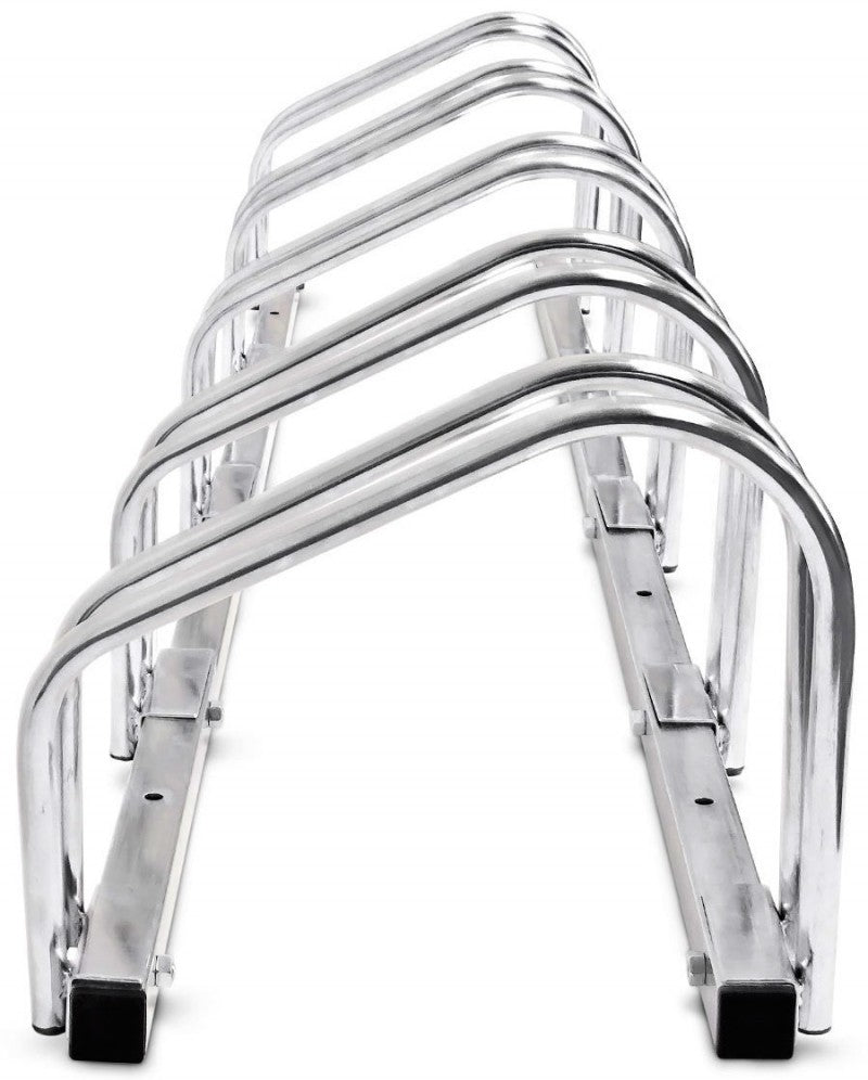 5-er VELOSTÄNDER verchromt Fahrradständer für Boden- & Wandmontage