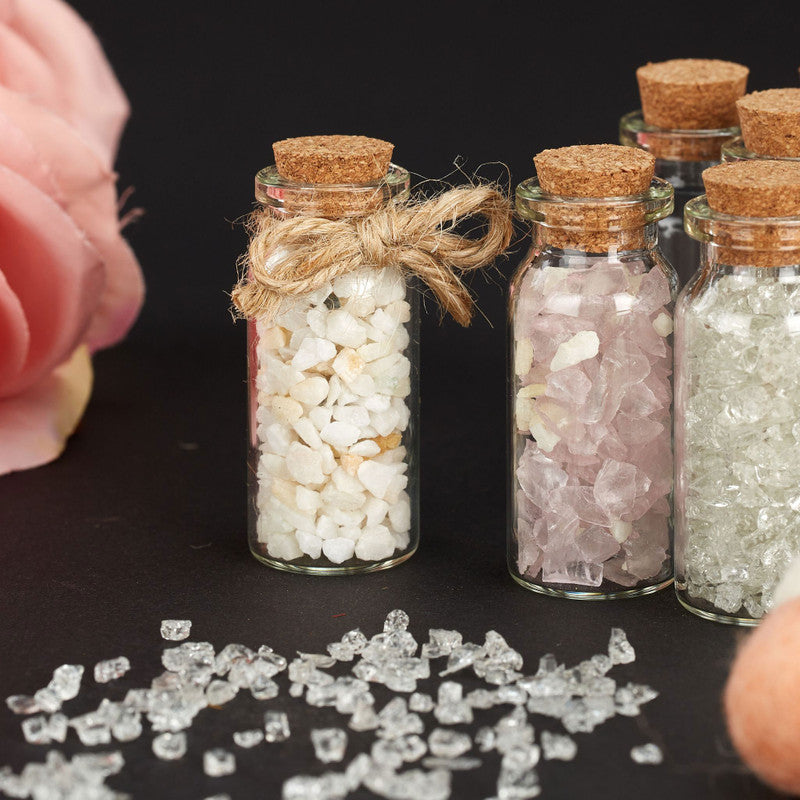 Mini GLASFLASCHEN Glasfläschchen Flasche mit KORKEN 60er-Set 10ml