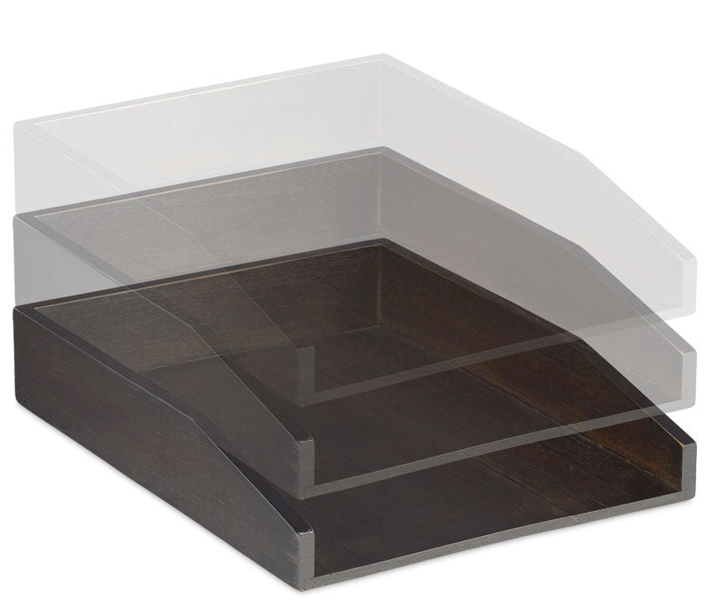 3 Stk. Dokumentenablage Papierablage BRIEFABLAGE Bambus BRAUN 3er-Set