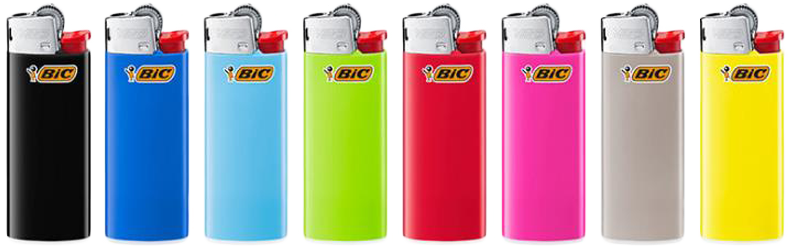 BIC® Einwegfeuerzeug MINI FEUERZEUG farbig