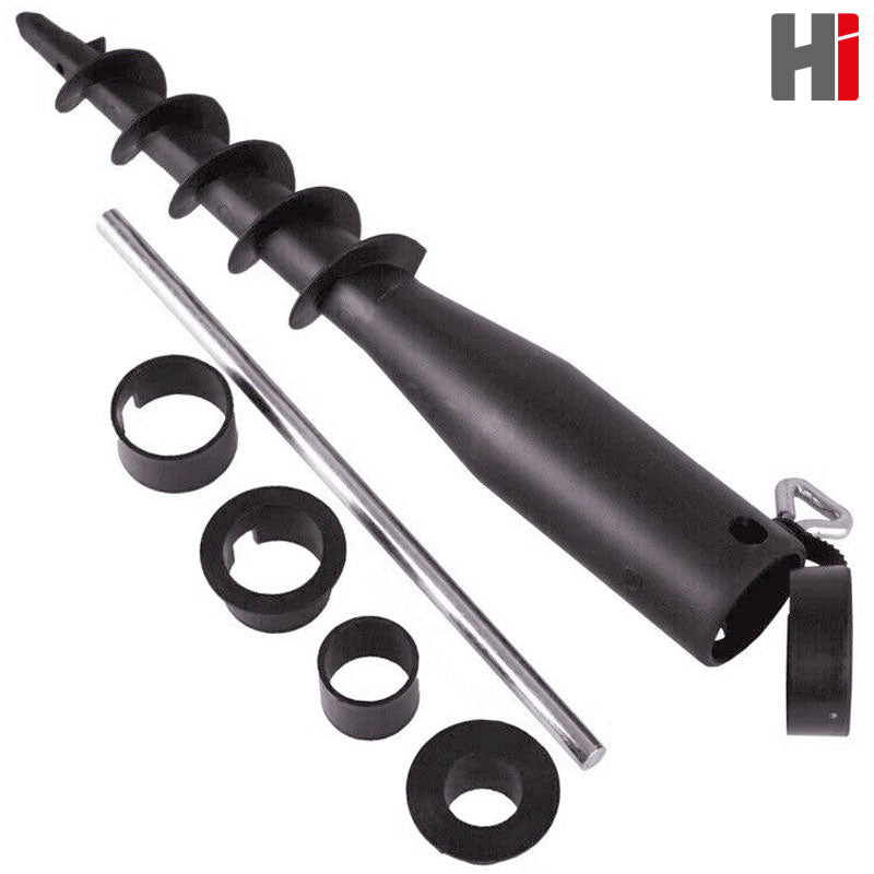 Bodenhülse für Sonnenschirm SONNENSCHIRMHALTER Halter SCHWARZ Hi