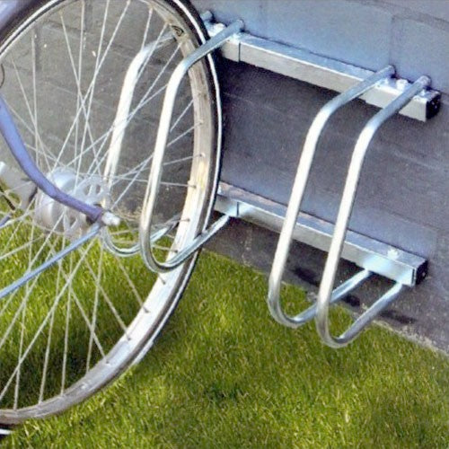 5-er VELOSTÄNDER verchromt Fahrradständer für Boden- & Wandmontage
