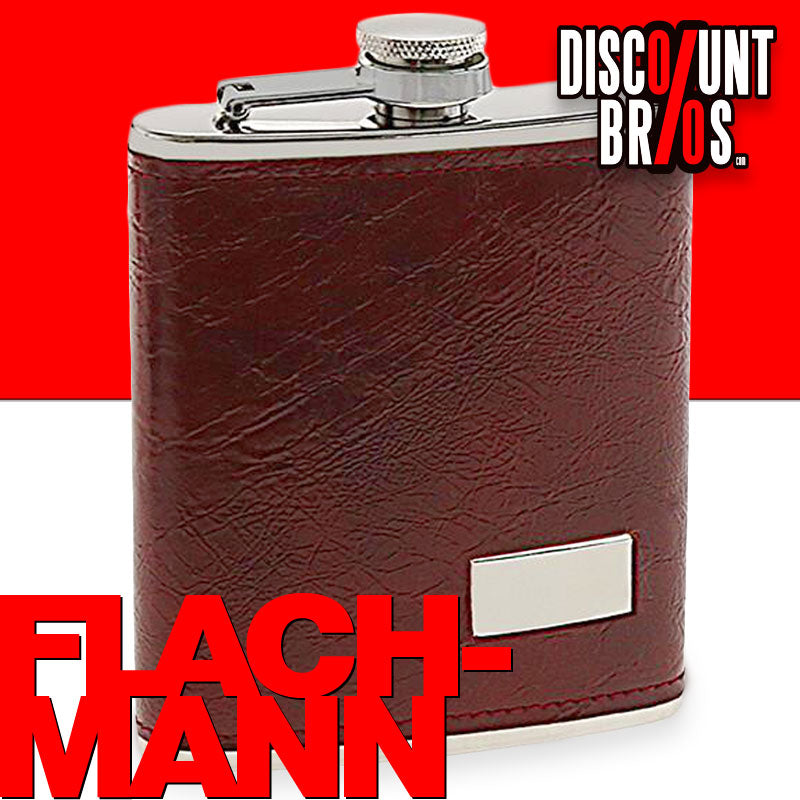 FLACHMANN aus Edelstahl mit Kunstleder 200ml