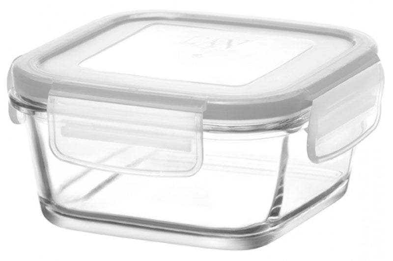 375ml QUADRATISCHE Glas Frischhaltedose PREMIUM VORRATSDOSE Aufbewahrungsbox Frische Box
