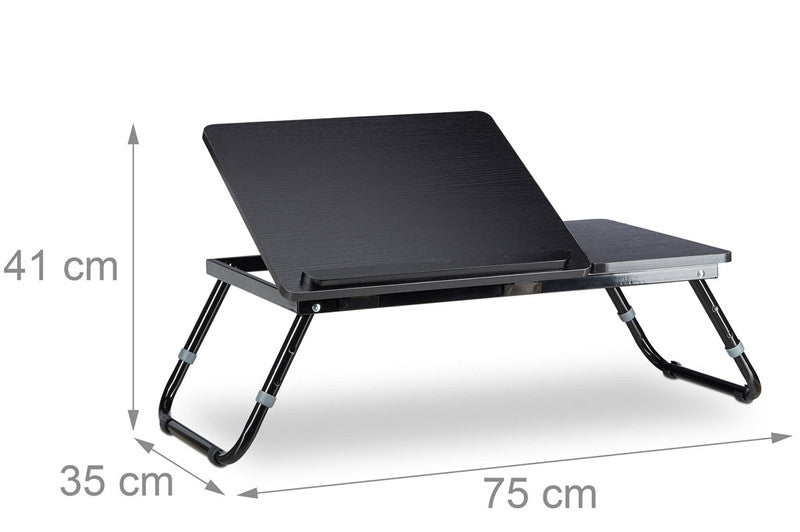 Bett-Tisch LAPTOPTISCH Betttablett schwarz