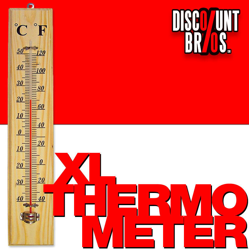 Nostalgie Jumbo XL HOLZ THERMOMETER 40cm