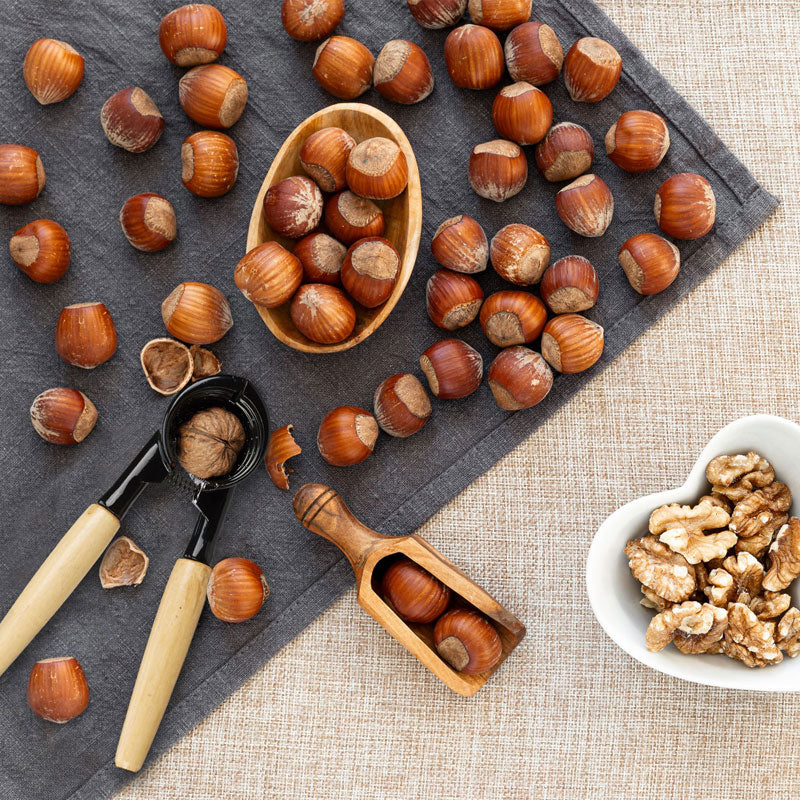 Aluguss NUSSKNACKER und Flaschennöffner mit Holzgriff