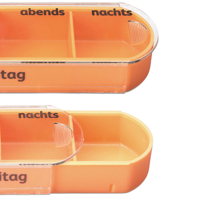 Tablettenbox PILLENBOX Pillendose 7 Tage 4 Fächer – Medikamentenorganizer für eine Woche