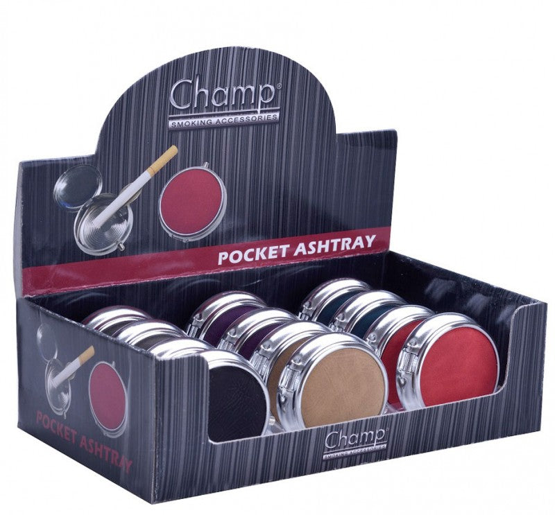 Feldaschenbecher MINI TASCHEN ASCHENBECHER Lederoptik von CHAMP